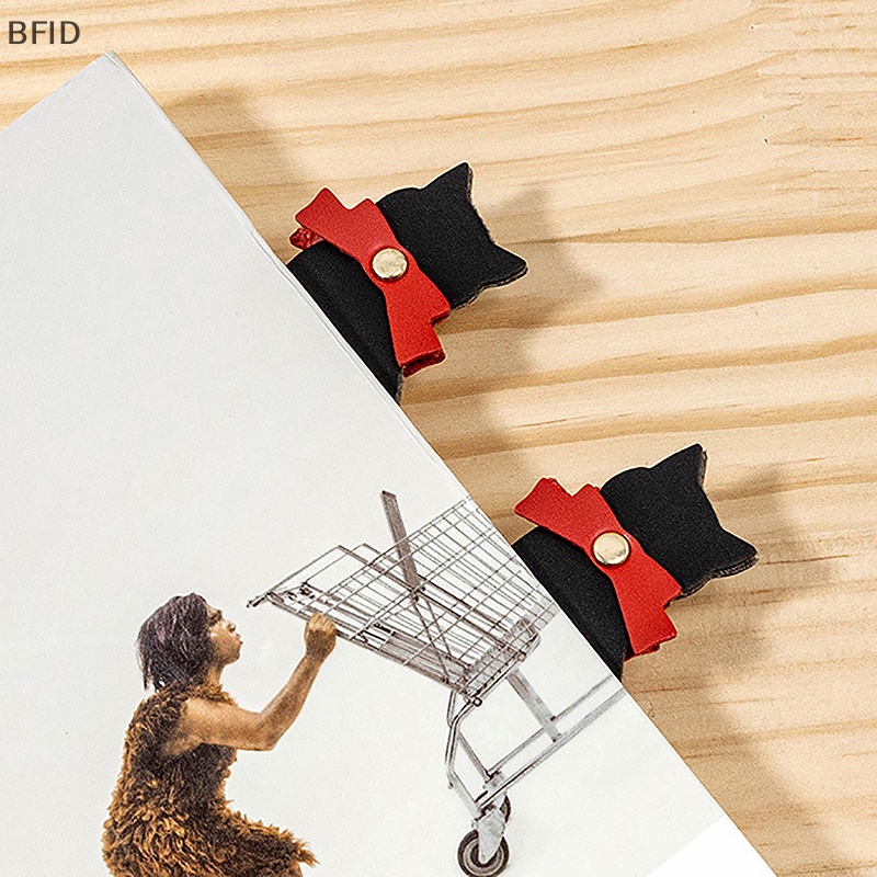 [BFID] Kualitas Tinggi PU Leather Cat Bookmark Siswa Membaca Kulit Halaman Buku Folder Hadiah Lucu Animal Mini Bookmark Untuk Pecinta Membaca [ID]