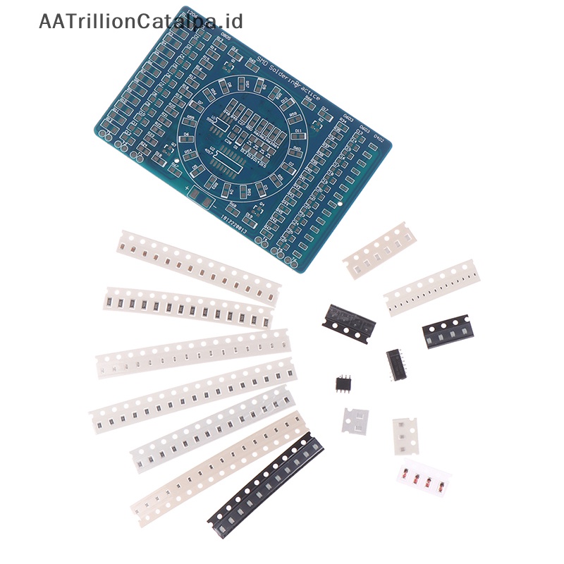 Kit papan latihan solder kit diy modul dessyrillion jedaatalpa parkit rotag led smd komponen solder diy dalika