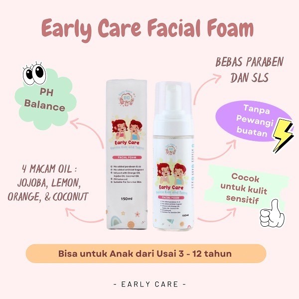 Early care sabun cuci muka anak