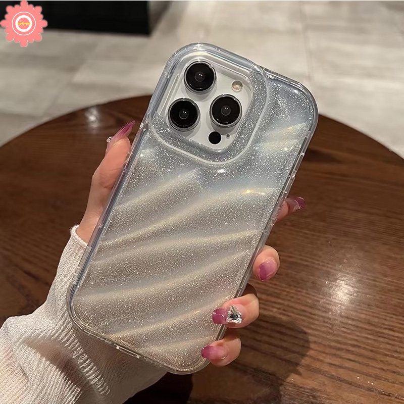 Bling Laser Card 3D Stereo Corrugation Pattern Case Compatible For IPhone 7Plus 11 13 14 12 Pro Max XR X XS MAX 7 6 6S 8 Plus SE 2020 Fantasy Gradient Color Starry Sky Soft Cover