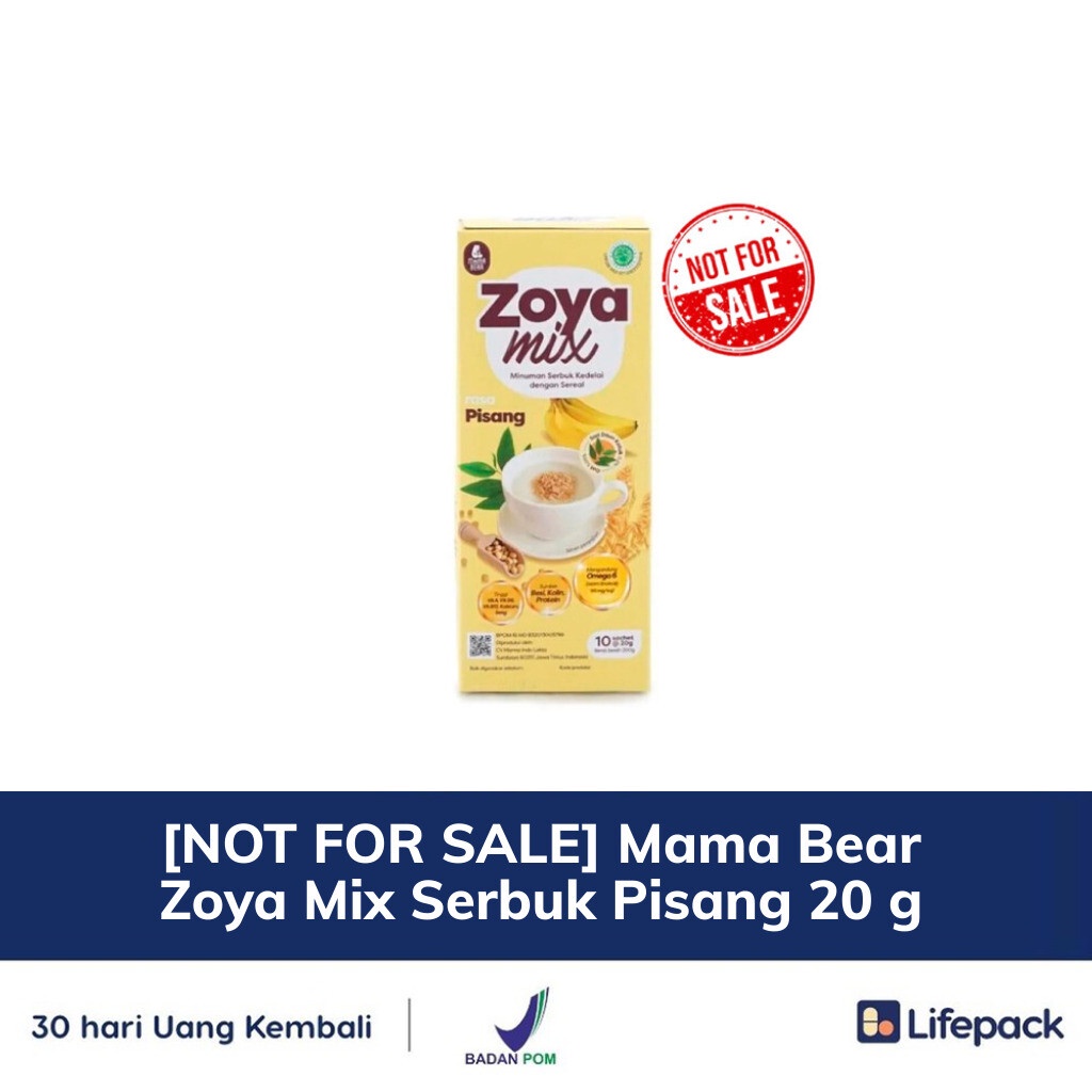 

[NOT FOR SALE] Mama Bear Zoya Mix Serbuk Pisang 20 g - LIFEPACK