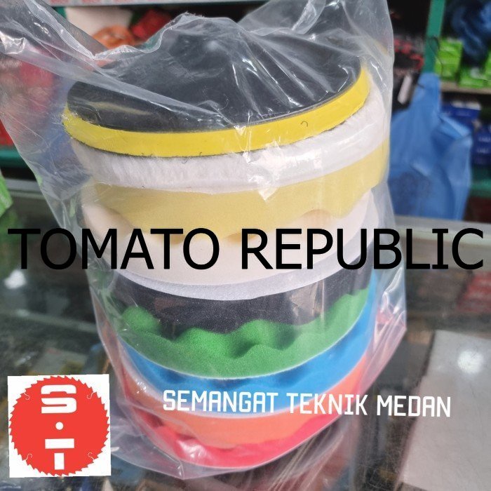 Murah 10PCS BUSA BULU POLISH POLES FOAM WOOL VELCRO 7" ADAPTOR M14 SET IKURA VGW670