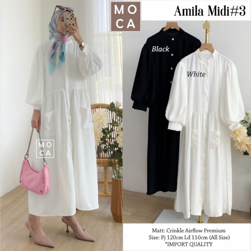 AMILA MIDI #3 ORI MOCA | Ld110 Crinkle Airflow Premium