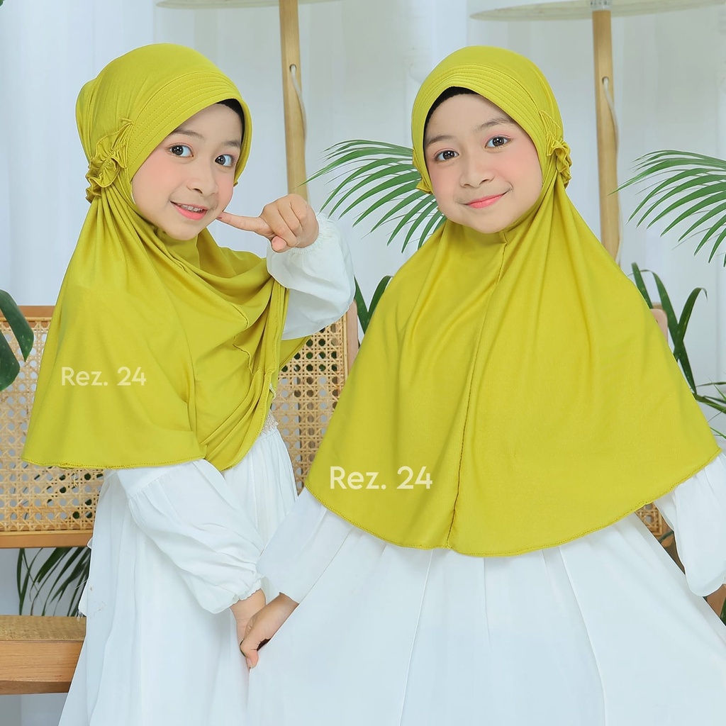 HIJAB INSTAN ANAK | JILBAB PED TALI KRIWIL | HIJAB KIDS JERSEY