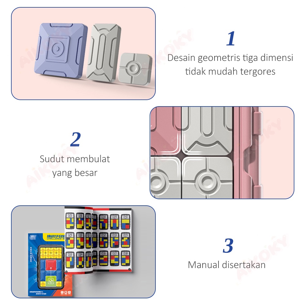 Aikoky Puzzel Geser Mini / Sliding Puzzle Mainan Edukasi Anak