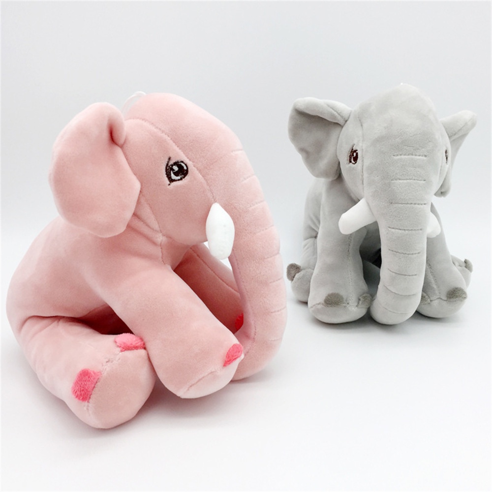 ღ 20cm Plush Elephant Toys Doll Soft Down Cotton Baby Elephant Doll Hadiah Ulang Tahun Teman