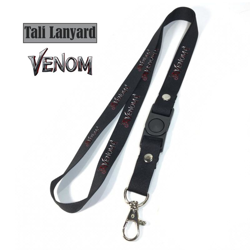 

lanyard VENOM tali lanyard MARVEL FILMS gantungan kunci name tag id card kartu nama / tali lanyard gantungan leher fullprint