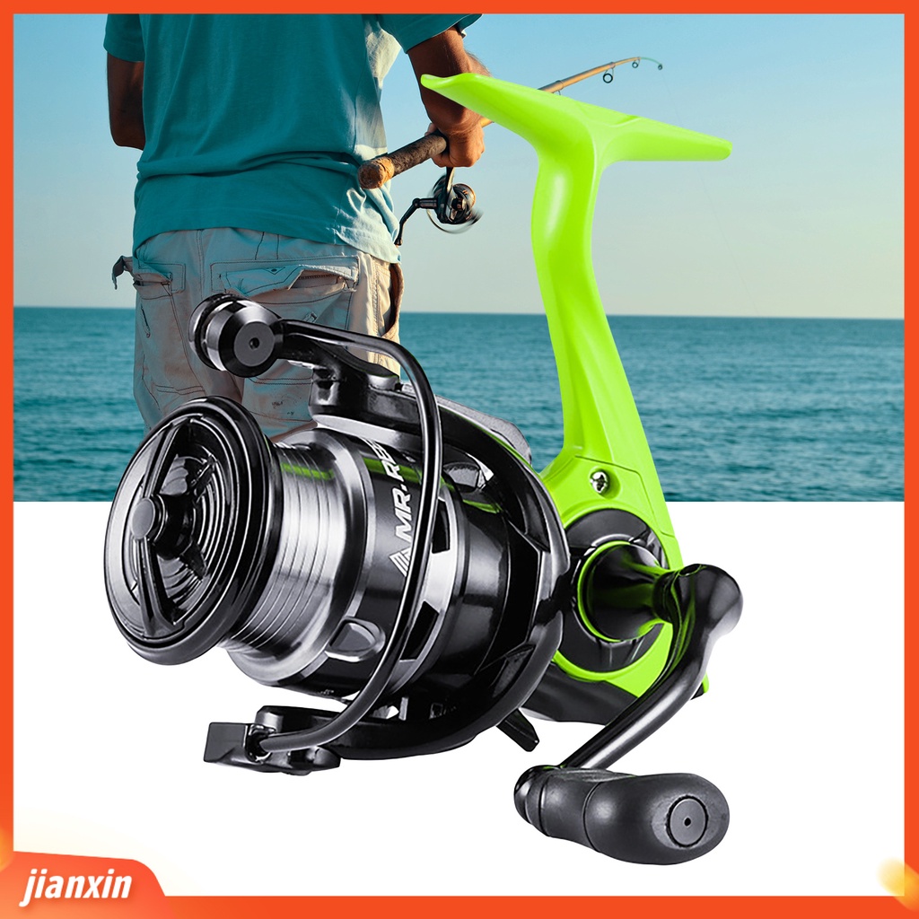 (In Stock) Gapless Spinning Fishing Wheel Fast Wire Exit Rubber Grip Ketangguhan Yang Baik Padat Gulungan Pancing Aksesori Pancing