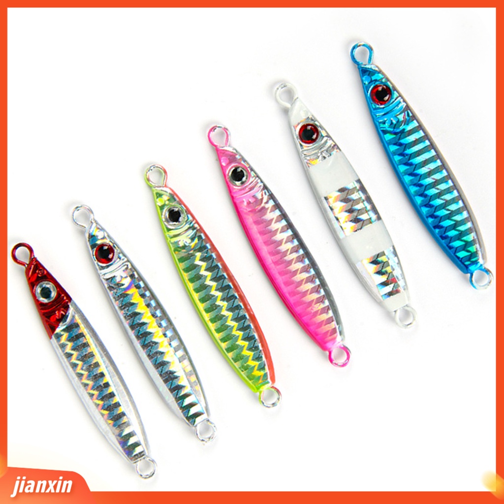 (In Stock) 20g Metal Fishing Lure Lempar Jauh Tahan Karat Reflektif Memancing Jigging Lure Perlengkapan Memancing