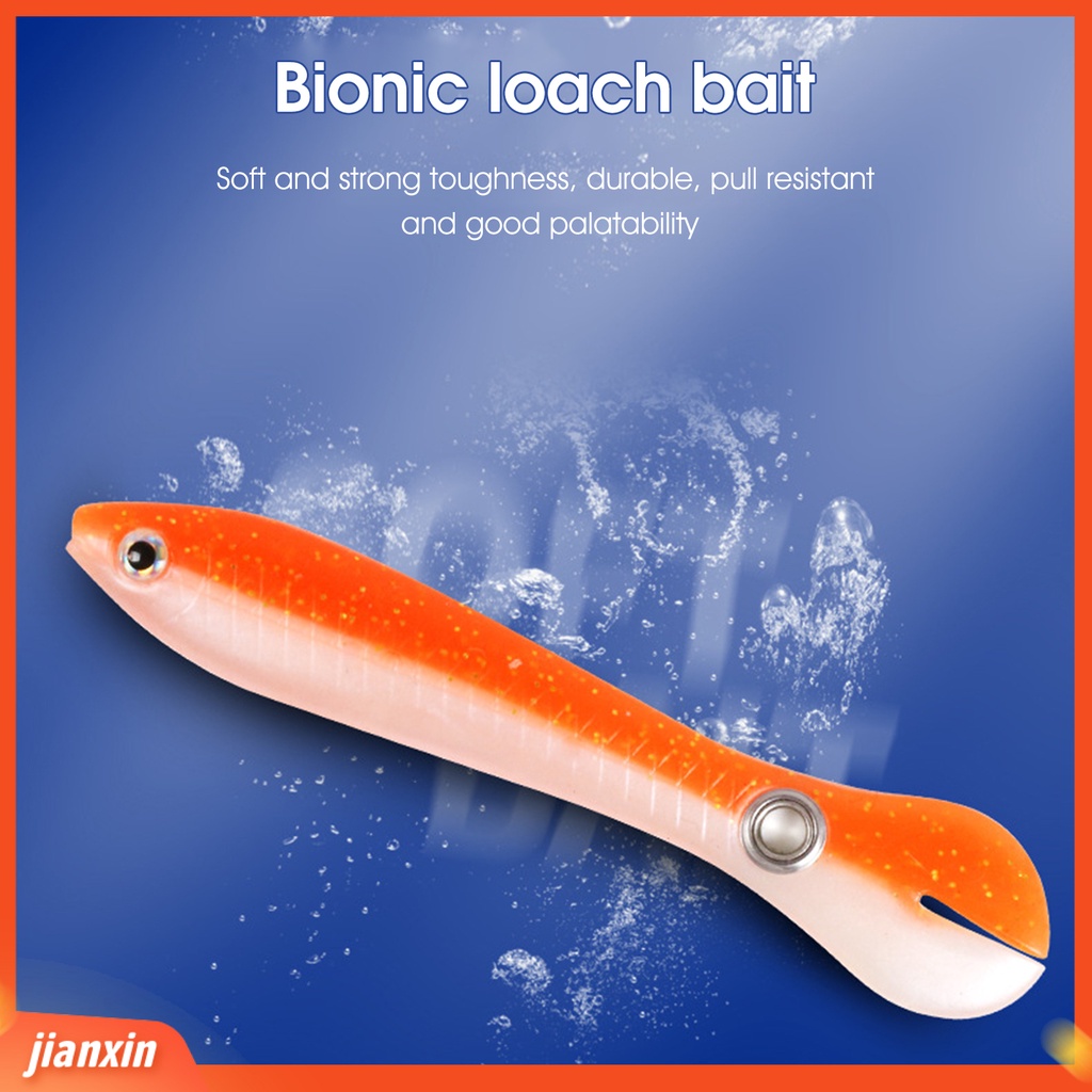 (In Stock) 5Pcs 10cm 6g Realistis Umpan Palsu Loach Bentuk Gigitan Aksesoris Praktis Buatan Umpan Perlengkapan Memancing