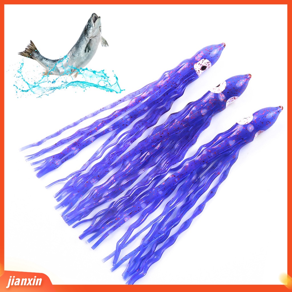 (In Stock) 14cm /6.5g Umpan Pancing Simulasi Menggoda Tahan Gigit Angling Karet Lembut Jarak Jauh Pengecoran Gurita Umpan Memancing Luar Ruangan