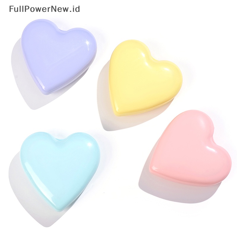 Power Mini Portable Lipat Compact Heart Pocket Sikat Rambut Cermin Styling Aksesoris ID