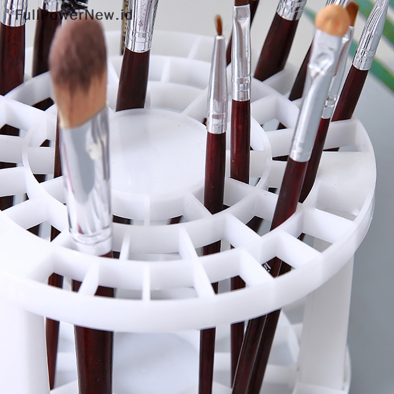 Power Makeup Brushes Storage Kapasitas Besar Tempat Kuas Kosmetik Air-Dry Stand Rack ID