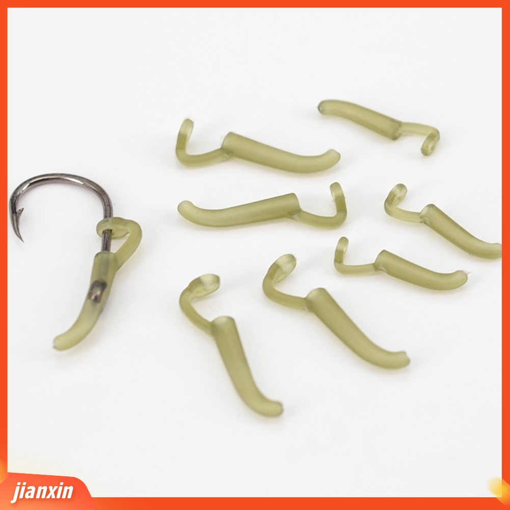 (In Stock) 10Pcs Fishing Tackle Lembut Tabung Silikon Pop-Up Hook Aligner Anti-Intertwine Alat