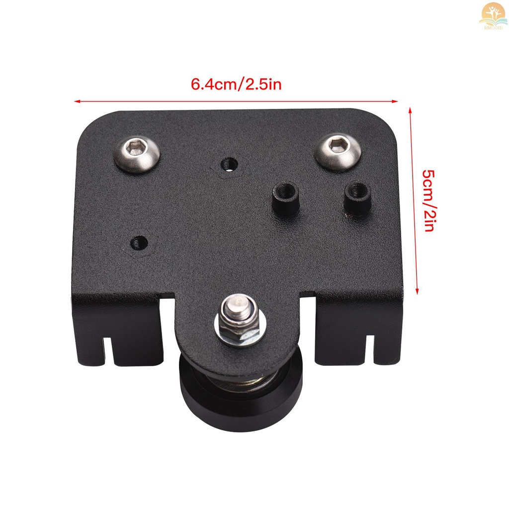 In Stock 3D Extruder Back Support Plate Dengan Pulley 3D Printer Parts Aksesori Extruding Backplate Untuk Ender 3ender 3X Pro CR-10 CR-10S S4 S5 Series 3D Printers 1Pcs