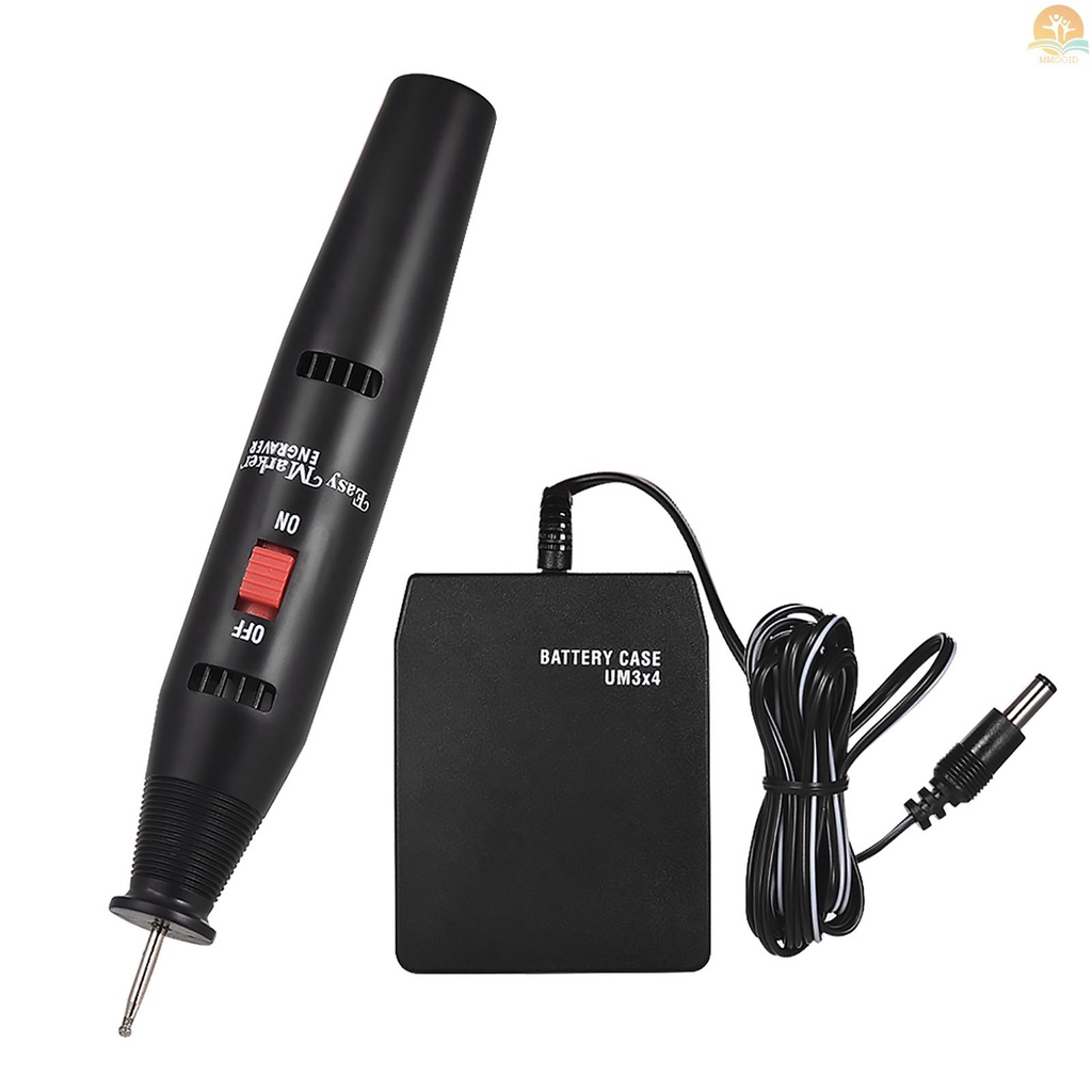 In Stock Portabel Presisi Elektrik Ukiran Pen Engraver DIY Mengukir Graver Mesin Alat Tenaga Baterai Dengan Mata Ujung Berlian Yang Kuat Untuk Perhiasan Logam Plastik Kaca Keramik Sto