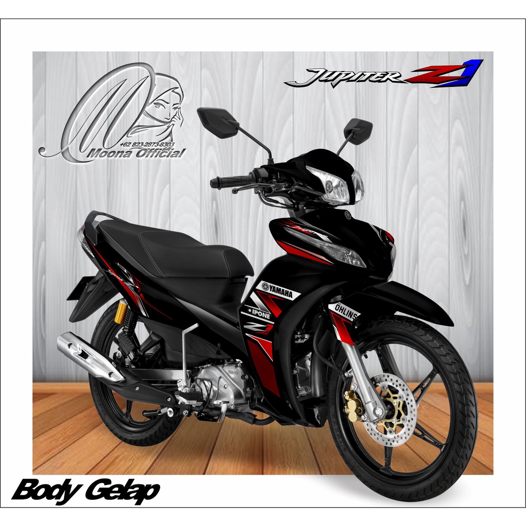 0412 STRIPING LIST VARIASI JUPITER Z1 TRANSPARAN - STICKER VARIASI MOTOR JUPITER TERBARU - STIKER LI
