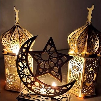 Aksesoris Ramadhan Led Lampu Lilin Lentera Led Kubah Masjid Baterai Idul Fitri Dekorasi