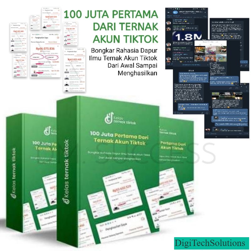 FULL MURAH  KELAS TERNAK TIKTOK | 100 JUTA PERTAMA DARI TERNAK AKUN TIKTOK