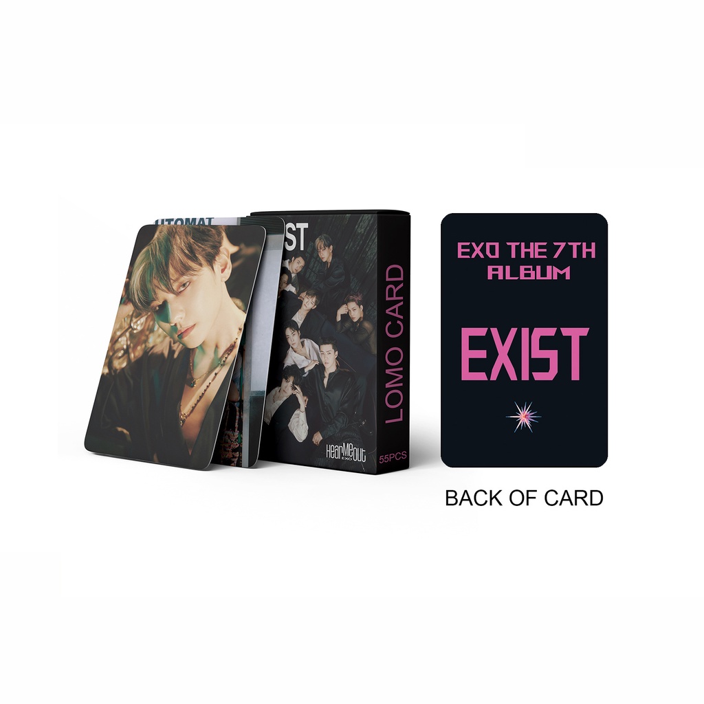 55pcs /box 2023 EXO Eksis Photocards Album Kartu Lomo Laser Solo Kpop Collection