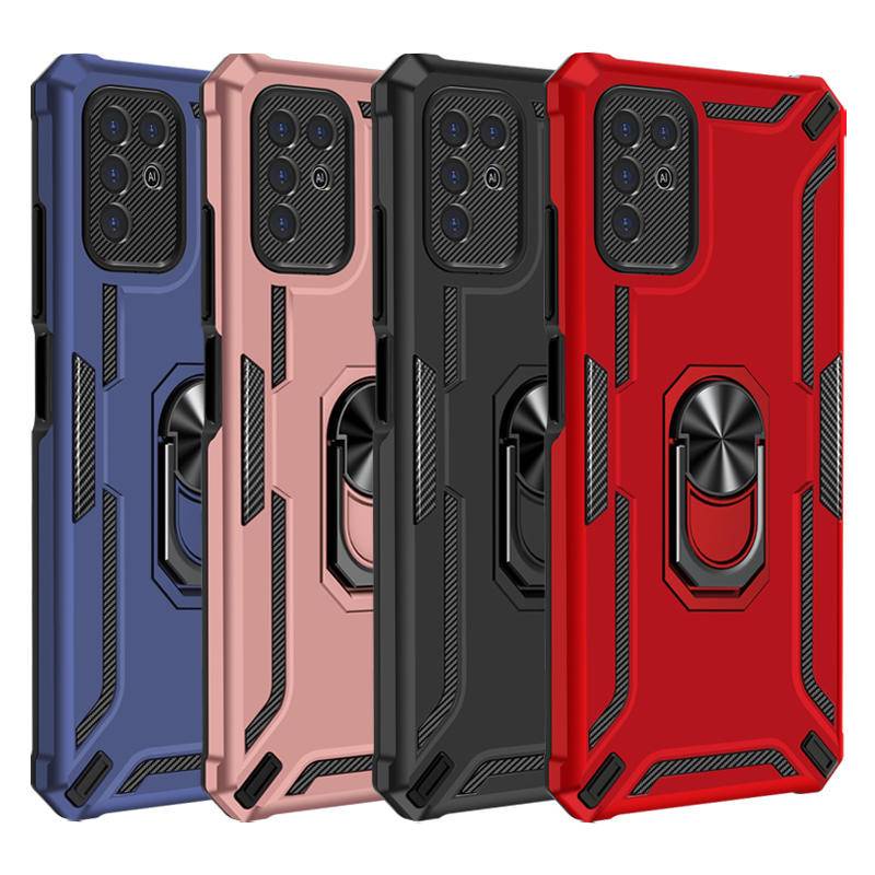 Pc+tpu Armor Cover Pelindung Dengan Cincin Jari Magnetik Untuk Xiaomi Mi 13 Pro Poco M5S X3 NFC Redmi K40 2in1 Casing Ponsel Anti Jatuh Shockproof Untuk Mi Poco X5 X4 X3 M4 M3 M2 F3 Pro