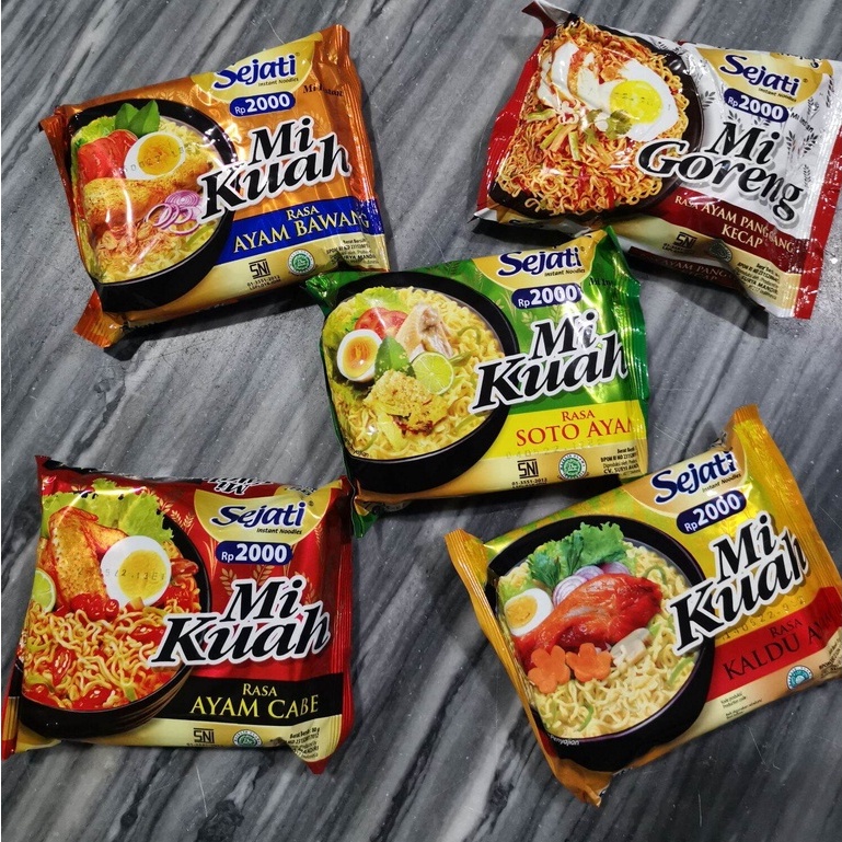 

MIE SEJATI KUAH DAN GORENG