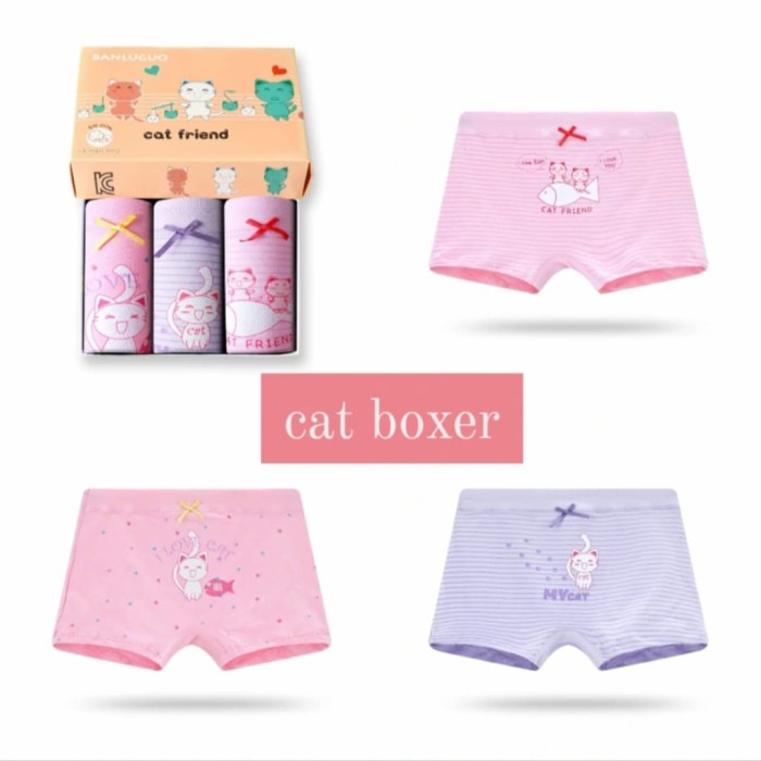 ✨NEW✨ -boxer anak perempuan celana dalam anak perempuan isi 3 pcs PREMIUM - 60, frozen boxer