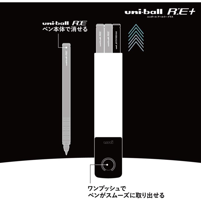 

Uni Mitsubishi Uni-Ball RE Erasable + Jetstream 3in1 One Push Pen Set - Navy