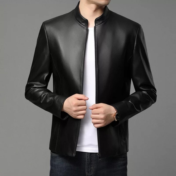 jaket kulit pria asli jaket kulit domba garut jaket kulit asli domba Garut 100% original kulit asli 