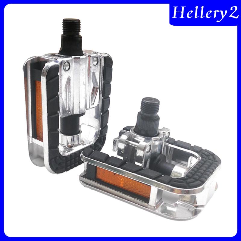 [Hellery2] 2x Pedal Sepeda Gunung, Pedal Platform Sealed Bearing Pedal, Pengganti Bersepeda Luar Ruangan, Pedal Datar Portabel Aksesoris Bersepeda