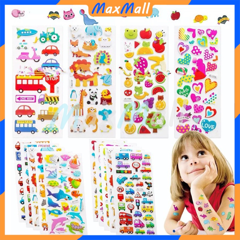 

Stiker Timbul Random Stiker Anak 3D Stiker Mainan Anak Timbul Stiker Mainan Anak Timbul Stiker Tempel