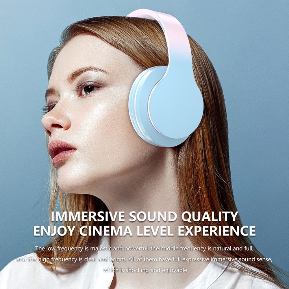 AVVIC SN-35 Wireless Headphone Bluetooth Headset Stereo Hifi Sound Music Gradient Color