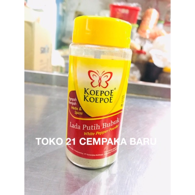 

Koepoe Koepoe LADA PUTIH BUBUK 85 gram | Lada Putih Murah Promo 85g