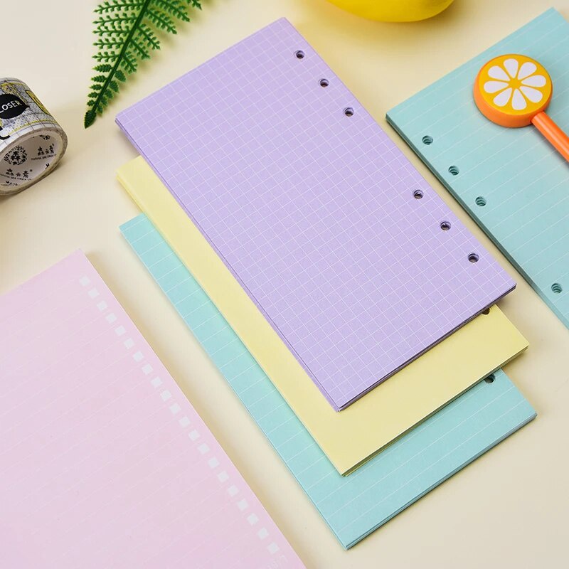 

[A5 A6] Isi Binder A5 A6 6 Holes / Ring Refill Loose Leaf Kertas Garis Warna Warni Colorful Planner Estetik Aesthetic 3