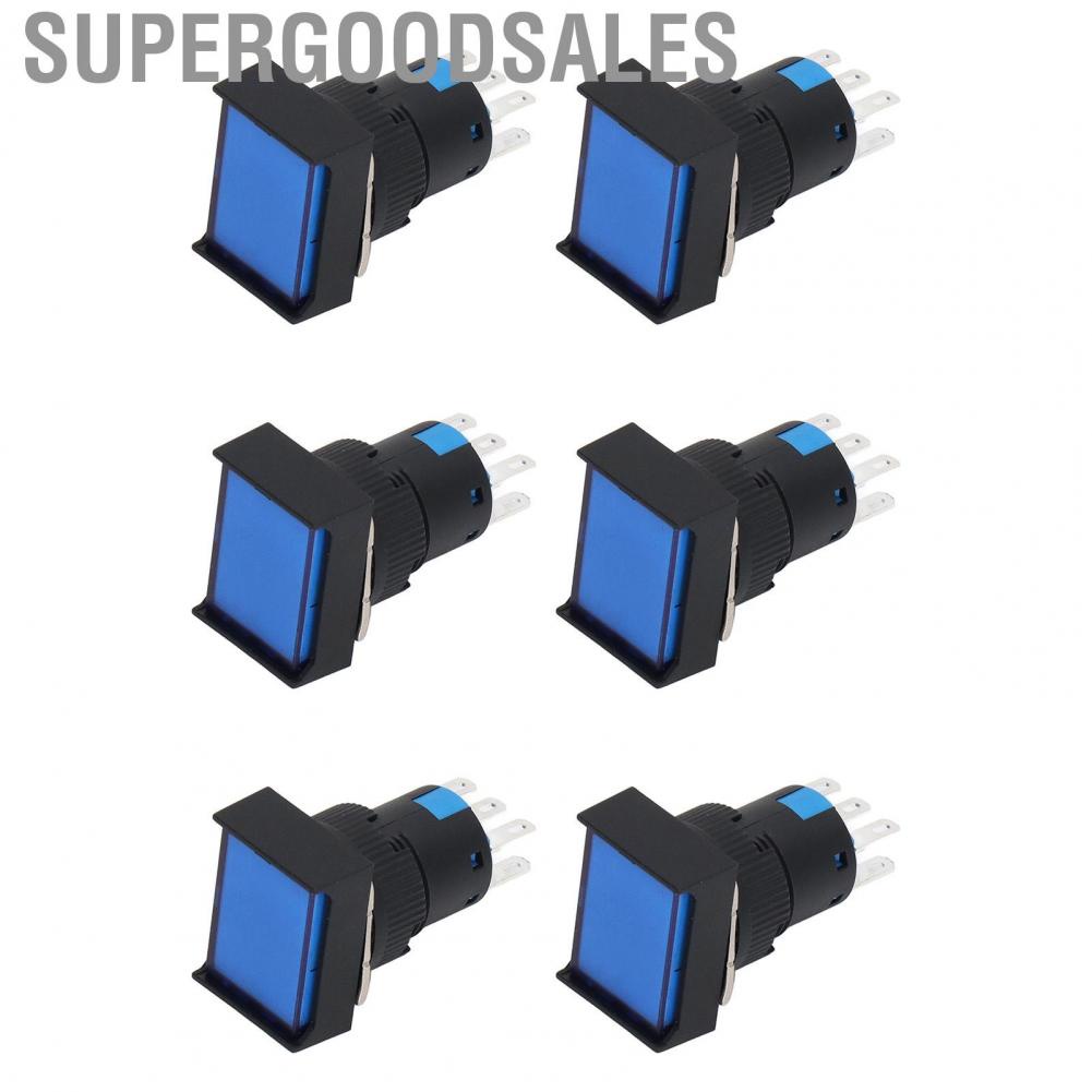 Supergoodsales Momentary Push Button  Stable Performance Switch AC 0‑240V 5A Operating Current for Contactors Relays