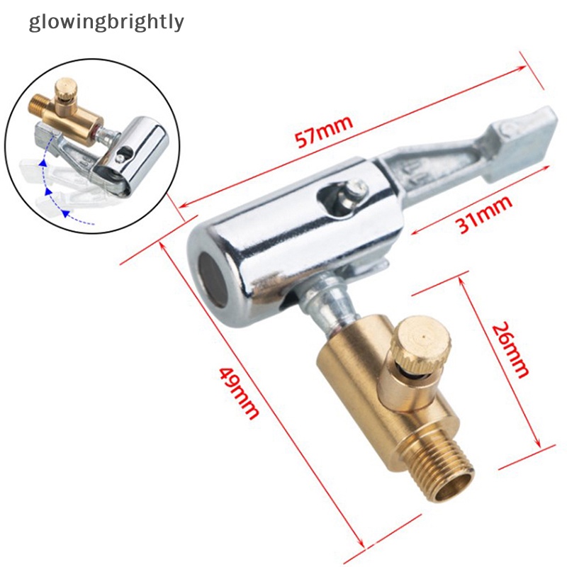 [glowingbrightly] Portable Tire Nozzle Clamp Konektor Pompa Tiup Ban Mobil Air Chuck Inflator TFX