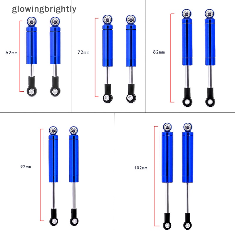 [glowingbrightly] 2pcs Built-in Spring Shock Absorber Peredam Untuk RC Crawler Mobil TRX4 D90 SCX10 TFX