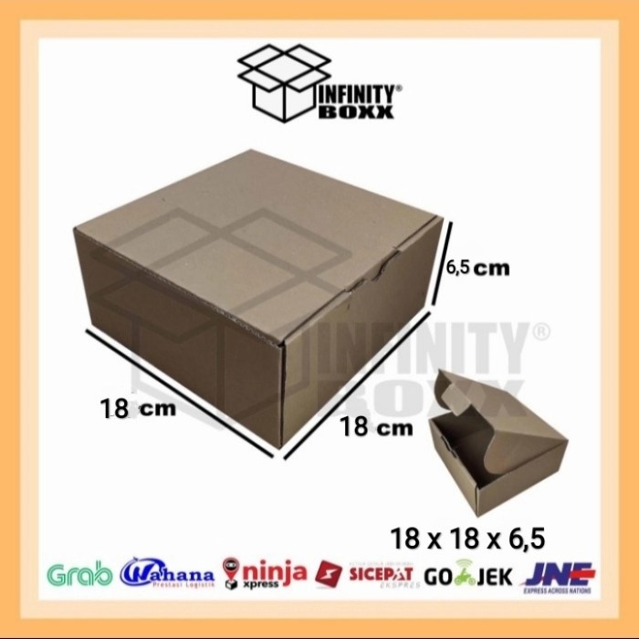 

kotak kardus pizza box die cut ukuran 18x18x6,5