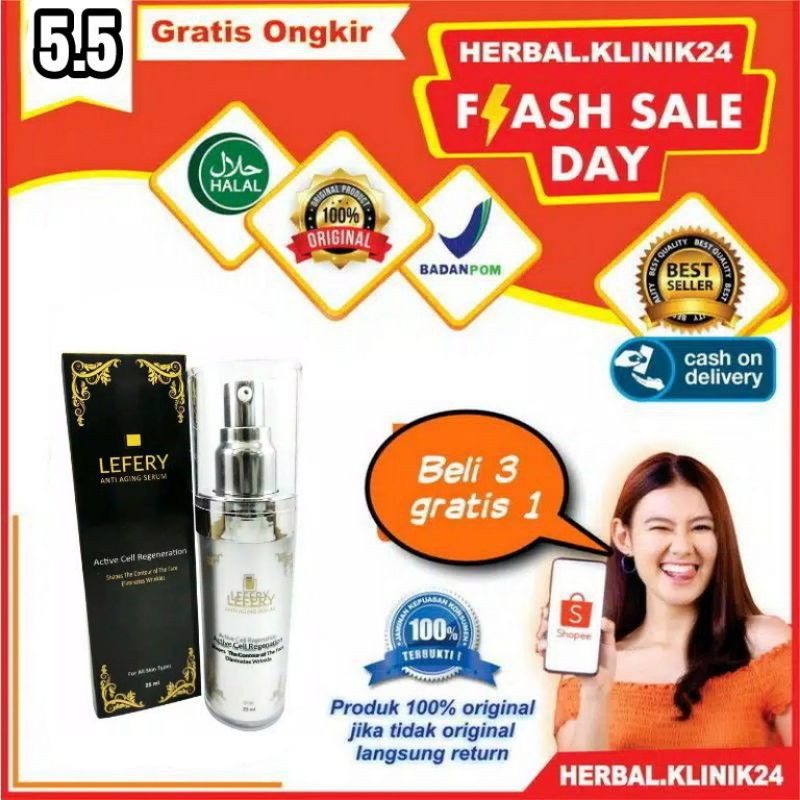 LEFERY 100% ORIGINAL SERUM ANTI AGING ASLI | LEFERY SERUM ACR ASLI ORIGINAL SERUM PEMUTIH WAJAH BPOM