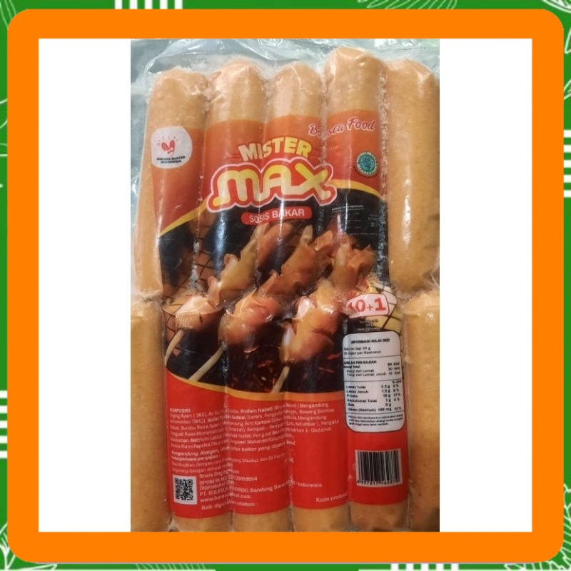 

mister max sosis sapi bakar 450 gram isi 11 pcs Best Seller