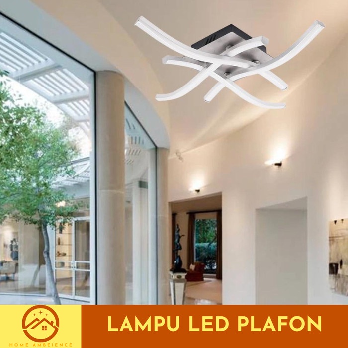 Lampu Hias Atap Plafon LED Minimalis Modern Elegan Fork 24 Watt