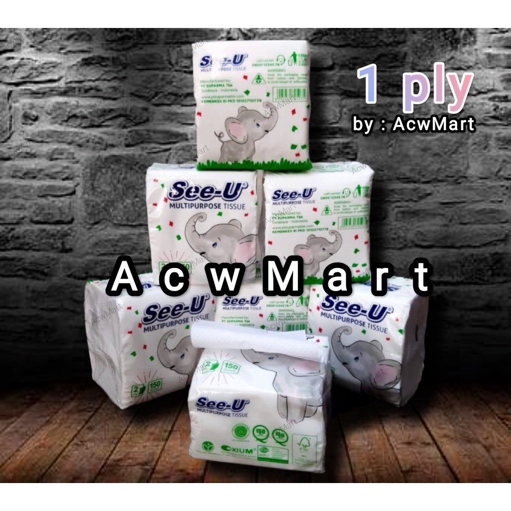 acwmart2 See U Pop Up | 150 sheet See-u pop 150 sheet See-u gajah 150  see u gajah 150 lembar  gajah
