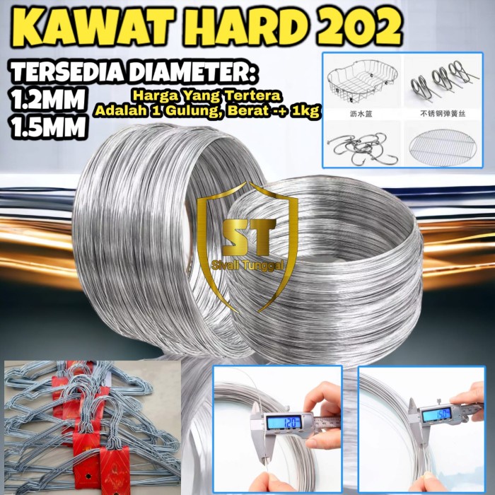 KAWAT STAINLESS SS 202 HARD - KAWAT PER