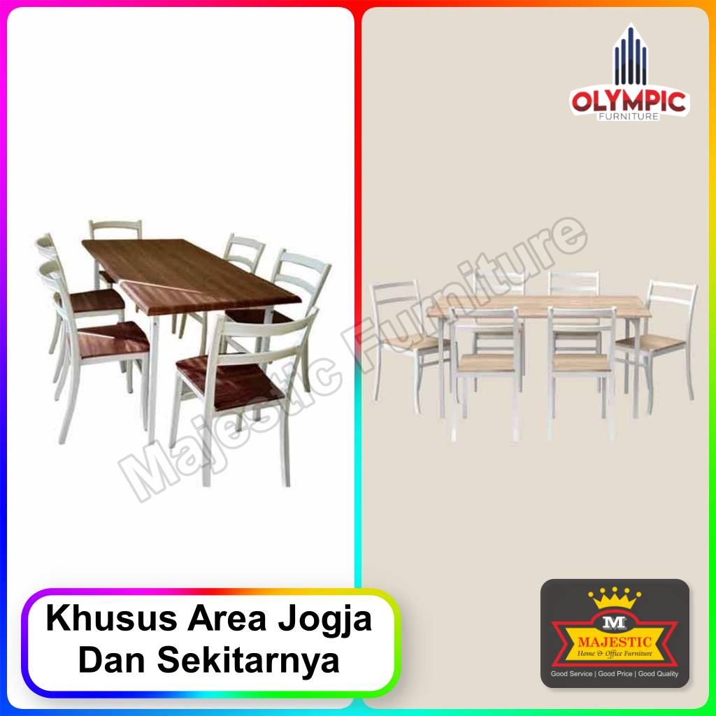 Set Meja Makan 6 Kursi Olympic DTM Simpsons 6s - Jogja