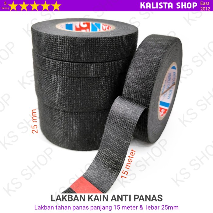 

Lakban Kain Anti Panas Anti Karat Anti Korosi Panjang 15 meter