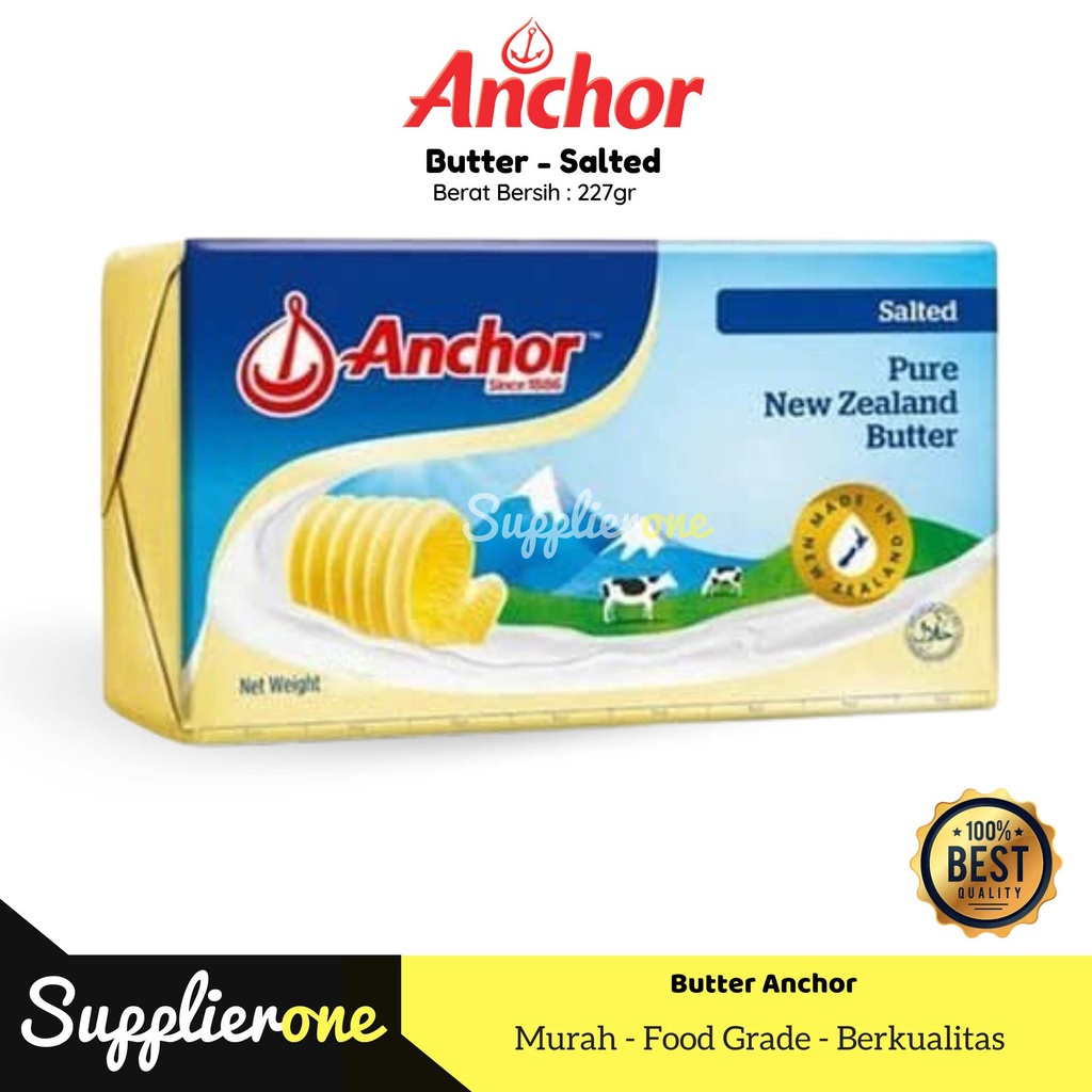 

Anchor Butter Salted / Butter Salted 227gr / Mentega Asin / Mentega Asin Anchor 227 gr