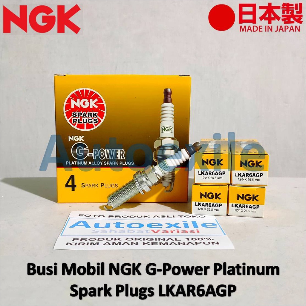 Busi Mobil Asli NGK G-Power Platinum LKAR6AGP Ori Original Spark Plugs GPower G Power Dual Vvti Agya