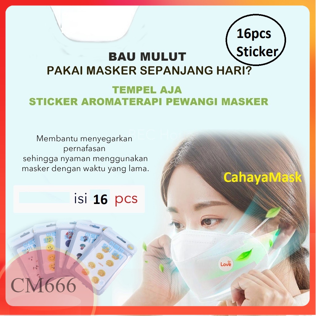 Stiker Masker Aroma Terapi / Sticker Masker