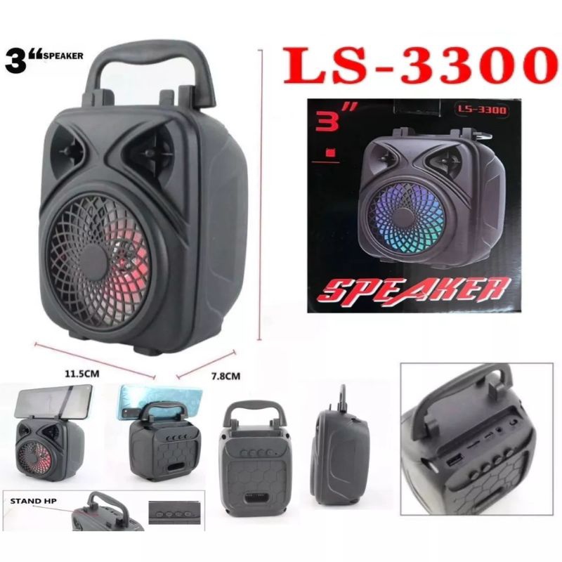 Speaker Bluetooth LS3300 Speaker BT Wireless Speaker Wireless