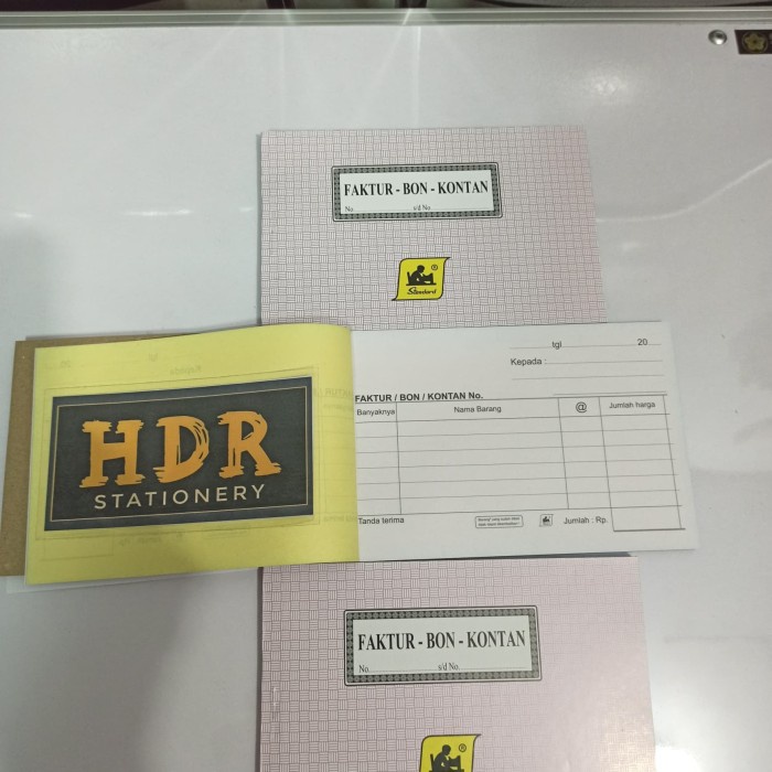 

Bon Faktur NCR Rangkap 3 kecil Standard